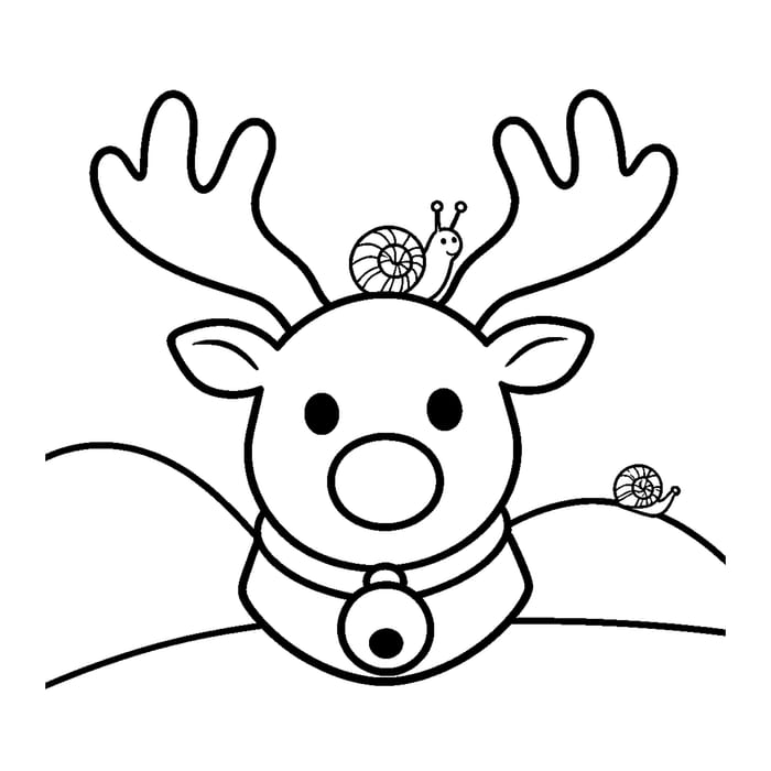 Interior page: reindeer face